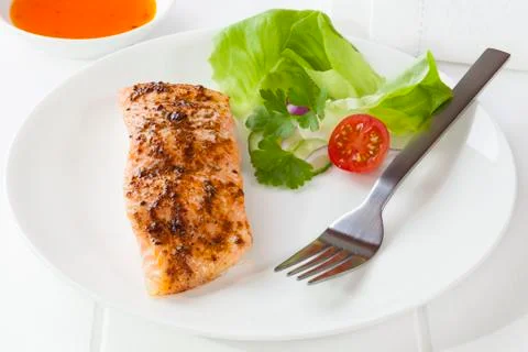 Cajun salmon Stock Photos