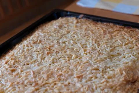 Cake with almonds Stock Photos