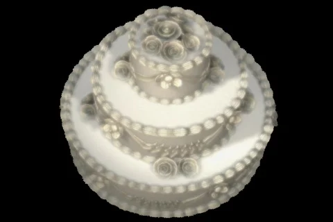 Cake with Alpha Channel Stock Footage 334888