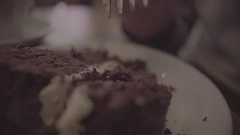 Cake In Ambient Cafe Stock Footage 81674053
