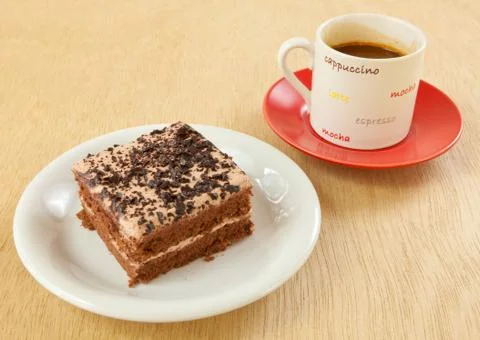 Cake and coffee Stock Photos