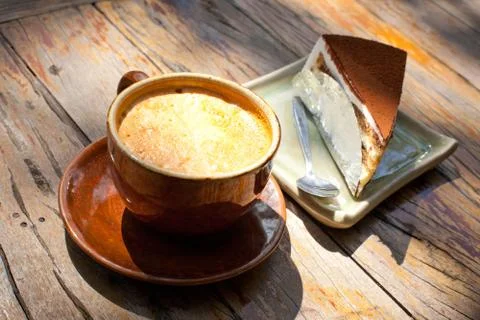 Cake and coffee Stock Photos