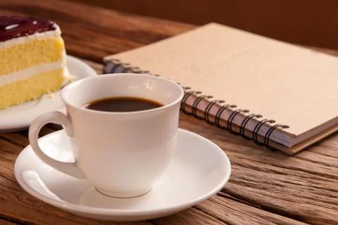 Cake and coffee Stock Photos