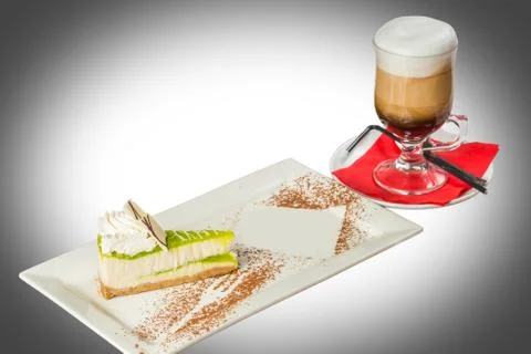 Cake and coffee Stock Photos