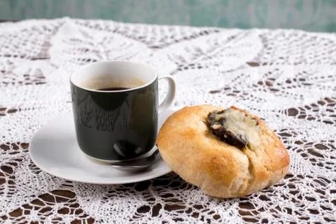Cake and coffee Stock Photos
