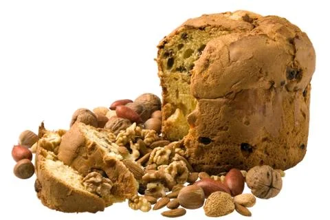 Cake and nuts Stock Photos