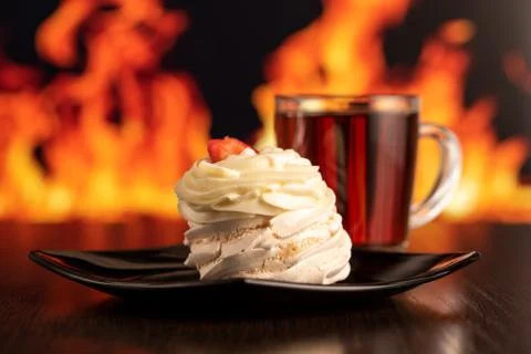 Cake and tea Stock Photos