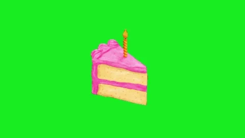 Cake animamtion on green screen 库存影片 332992906