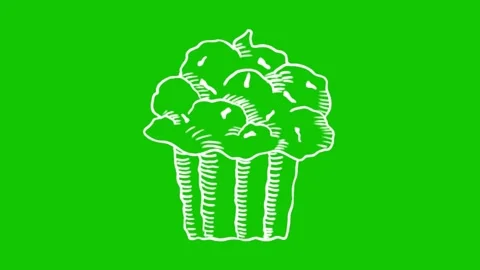 Cake animation on chroma key Stock-Footage 341541585