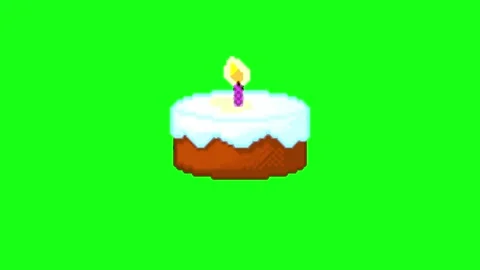 Cake animation on green screen Stock Footage 335259057