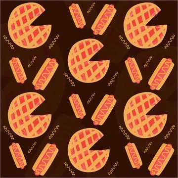 Cake Background Pattern Vector Stock Illustration