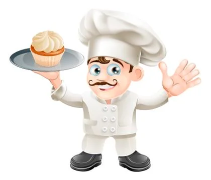 Cake baker Иллюстрация