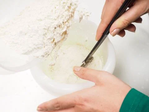 Cake baker Stock-Fotos