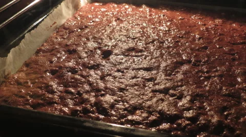 Cake baking in owen Stock Footage 62045913