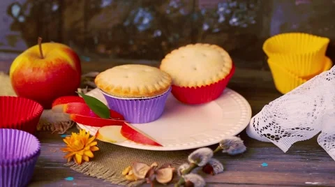 Cake basket berry hand puts jam Stock Footage 65438431