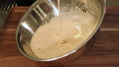 Cake Batter Consistency with Balloon Whisk - Horizontal Stock Footage 331035387