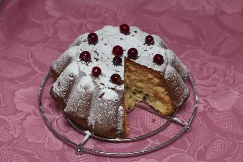 Cake with berries Stock Photos