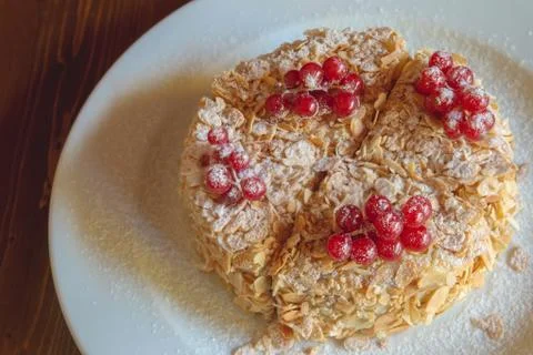 Cake with berries Stock Photos