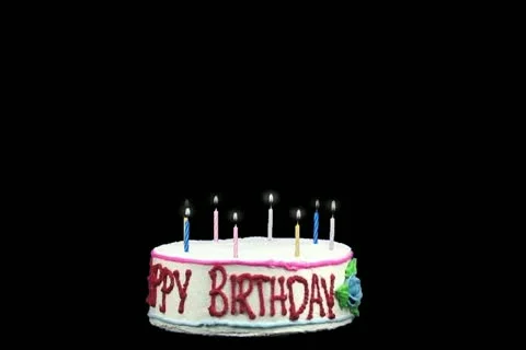 Cake birthday Video stock 18779060
