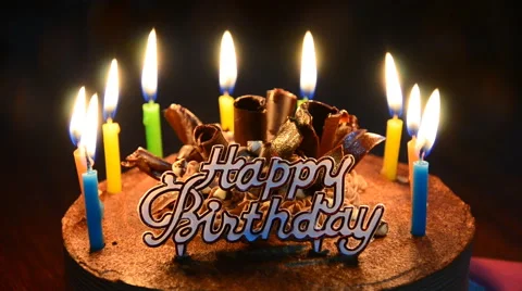 Cake for Birthday. Video stock 40541386