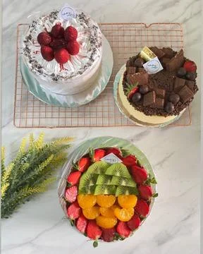 Cake for birthday Stock Photos