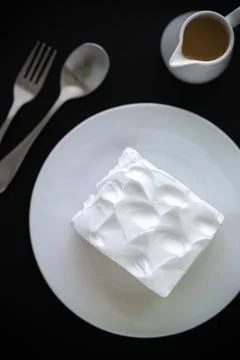 Cake on Black Background Foto stock