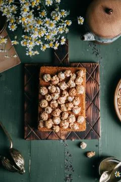 The cake on the Board Stock Photos