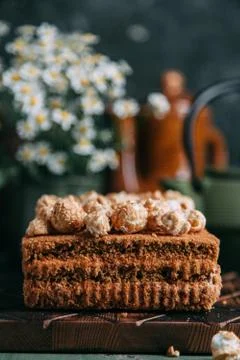 The cake on the Board Stock Photos