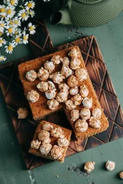 The cake on the Board Stock Photos