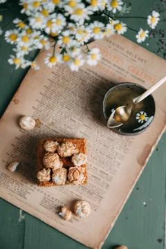 The cake on the Board Foto stock