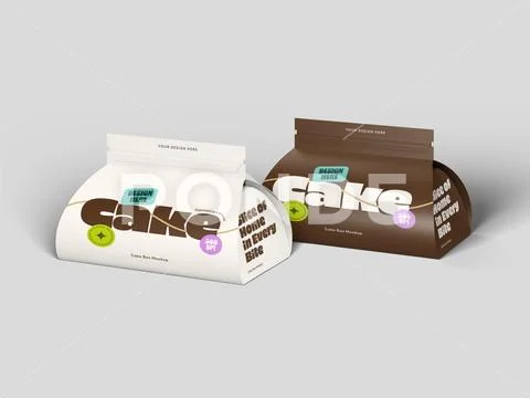 Cake Boxes Mockup PSD Template