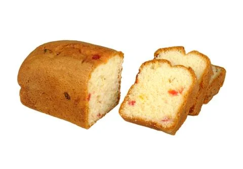 Cake with candied fruit Stock Photos