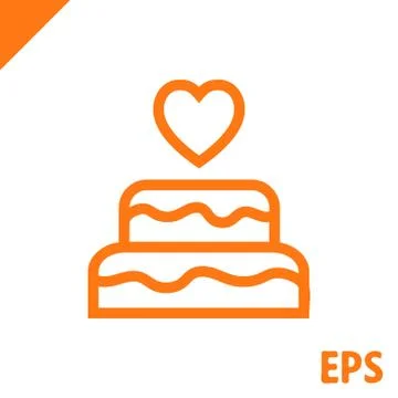 Cake with candles icon stock vector illustration flat design イラスト素材