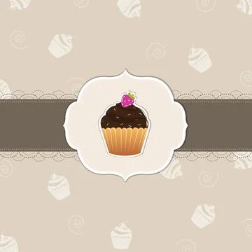 Cake Card Stock Illustration