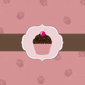 Cake Cards Template Stock Illustration