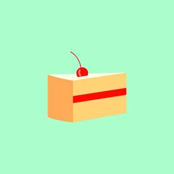 Cake cartoon vector. free space for text. wallpaper. background. Illustrazione stock
