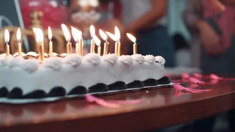 A Cake Celebrates Five Thousand Dollars Stock Footage 87432256