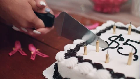 A Cake Celebrates Five Thousand Dollars Stock Footage 87432279