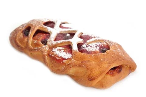 Cake with cherries Foto stock