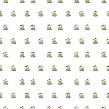 Cake cherry pattern Stock Illustration