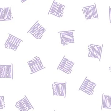 Cake chocolate glyph seamless pattern Stock Illustration
