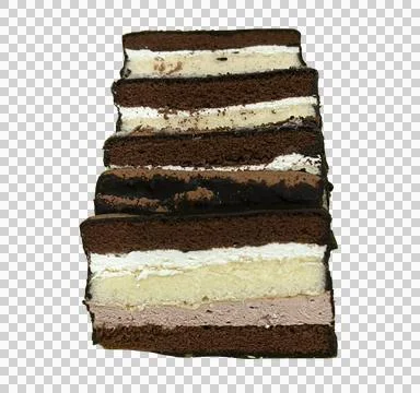 Cake chocolate isolated on white  background 08 Stock Photos