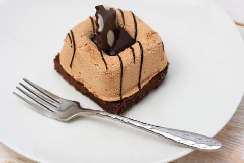 Cake with chocolate Stock Photos