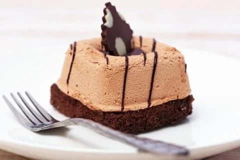 Cake with chocolate Stock Photos