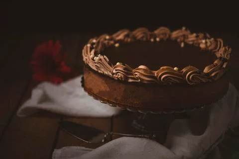 Cake with Chocolate Stock Photos