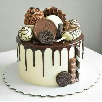 Cake from chocolate Foto stock