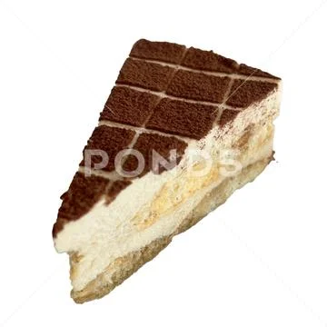 Cake chocolate on white PSD Template
