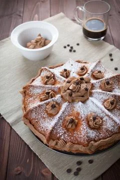 Cake to the coffee Stock Photos