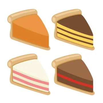 Cake collection Stock Illustration