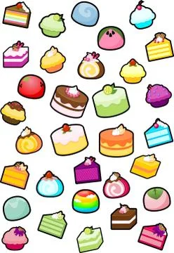 Cake Collection Stock Illustration